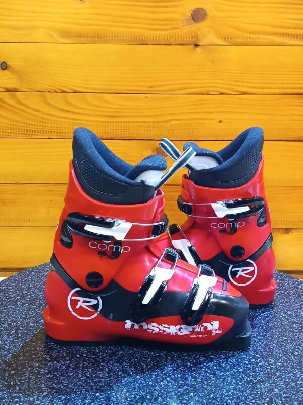 LYŽE VOLKL RACETIGER GS 110CM + LYŽIARKY ROSSIGNOL COMP J RED 22MP